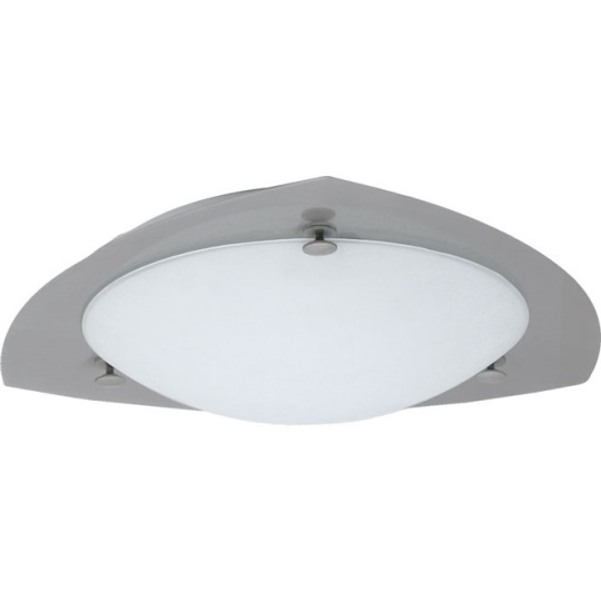 Plafond CURITIBA triagular 2xE27 Alt.7xD.38cm níquel
