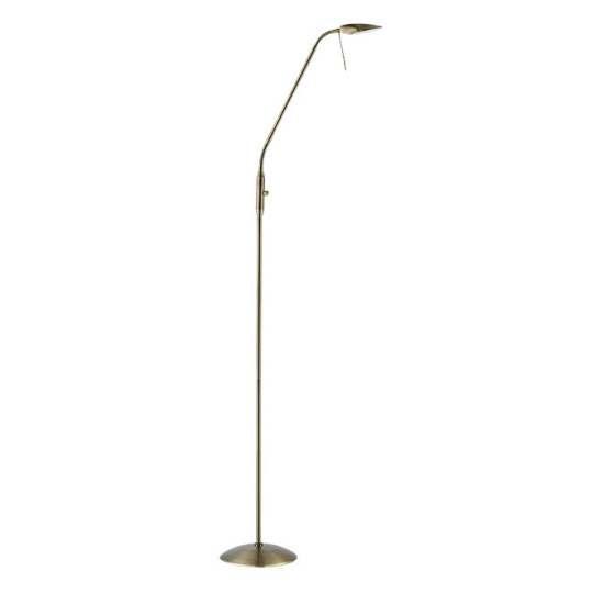 Lámpara de Pie TYRION 5W LED 450lm A.149xD.23cm cuero