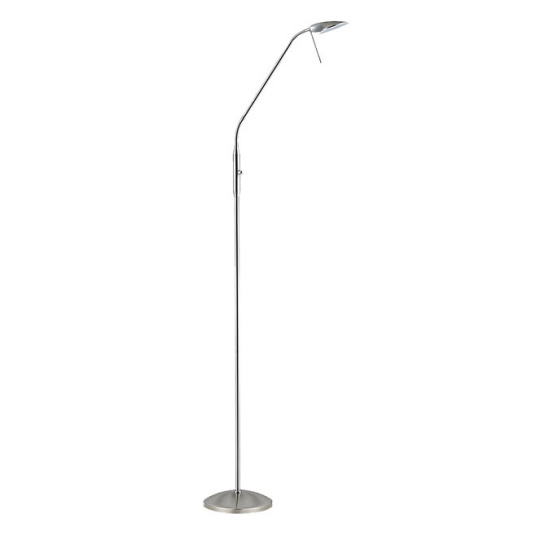 Floor Lamp TYRION 5W LED 450lm H.149xD.23cm Satin Nickel