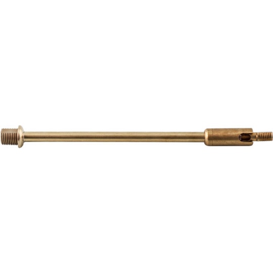 Tubo com giro 90 graus Alt.15xD.1cm M10+M8, em latão bruto