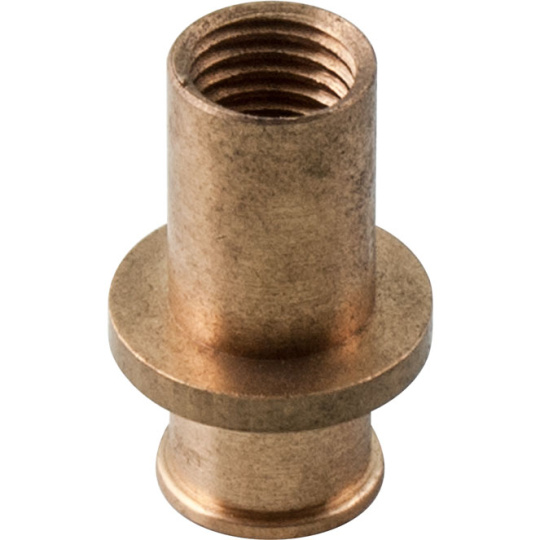 G4 H.2,23xD.1,4cm M8x1 Dint.8mm ferrule support, in raw brass