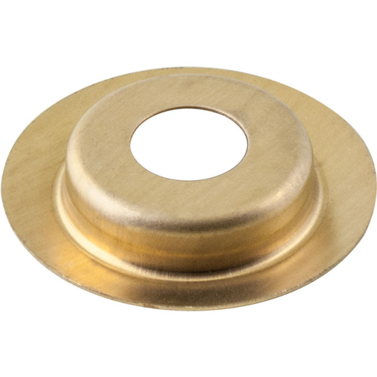 Stamped fitting H.0,65xD.3,4cm, in raw brass