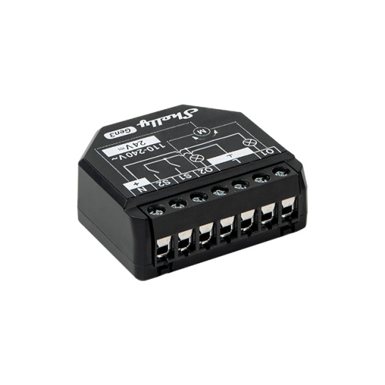 Shelly 2PM Gen3 — Relé 2 canais 16A com Medição de Consumo,  Controlo de Estores (relé duplo)