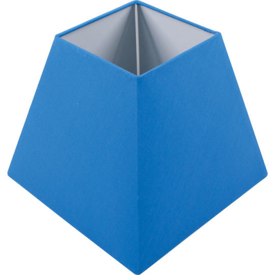 Lampshade IRLANDES square prism large with fitting E27 L.22xW.22xH.18,5cm Blue