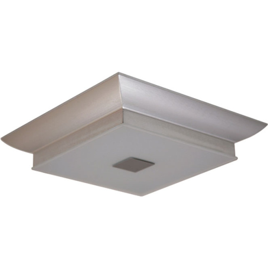 Plafond MANAUS square 1x2GX13 T5 circ. L.31xW.31xH.6cm Aluminium