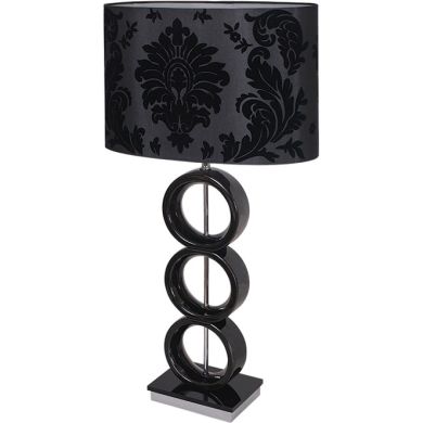 Table Lamp ANA 1xE27 L.42xW.20xH.79cm Black/Black