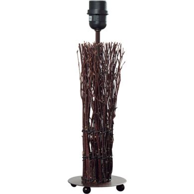 Base for Table Lamp VILAMOURA 1xE27 H.40xD.12,5cm Brown/Black