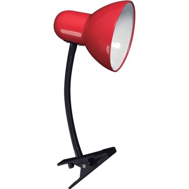 Table Lamp CLIP with spring 1xE27 L.11,5xW.24xH.27cm Red