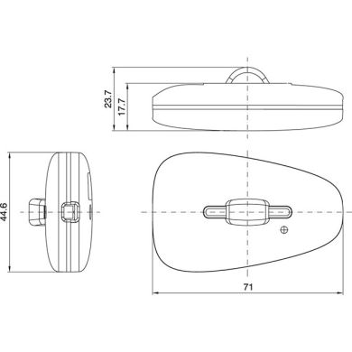 Regulador de mão com botão deslizante 24W(12V)/48W(24V) para LED de tensão constante