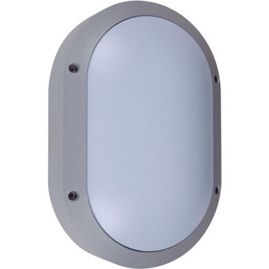 Wall Lamp AMAZONAS large IP54 1xE27 L.18,5xW.9xH.28cm Aluminum + Polycarbonate Grey