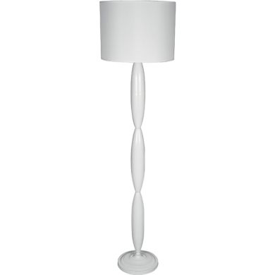 Lámpara de Pie ADELE 1xE27 Al.160xD.40cm Blanco