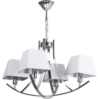 Ceiling Lamp INDIANA 4xE14 L.60xW.60xH.Reg.cm White/Chrome