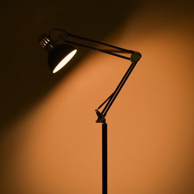 Lámpara de Pie ANTIGONA articulado 1xE27 L.15xAn.12,5xAl.Reg.cm Negro e Cromo