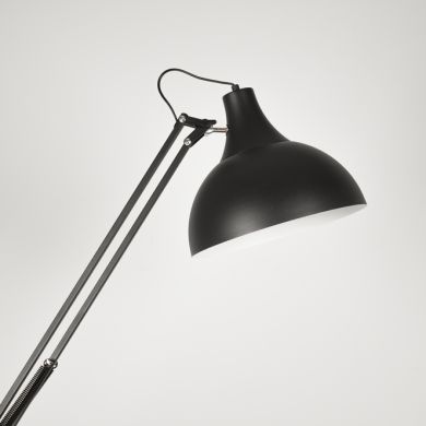 Floor Lamp ANTIGONA XL articulated 1xE27 H.Reg.xD.30cm Black