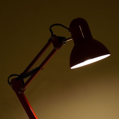 Table Lamp ANTIGONA articulated 1xE27 L.15xW.12,5xH.Reg.cm Red