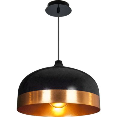 Pendant Light EDISON 1xE27 H.Reg.xD.33cm Black/Gold