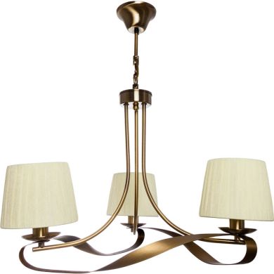 Ceiling Lamp CLEVELAND 3xE14 H.Reg.xD.56cm Antique Brass/Beije