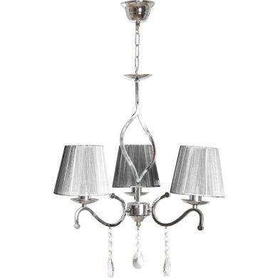 Ceiling Lamp TENERIFE 3xE14 H.Reg.xD.50cm Grey/Chrome