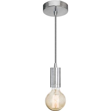 Suspensão KATMANDU 1xE27 Alt.Reg.xD.10cm Cromado