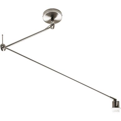 Ceiling Lamp HAIA articulated arm w/o lampshade 1xE27 L.13xW.90xH.Reg.cm Satin Nickel