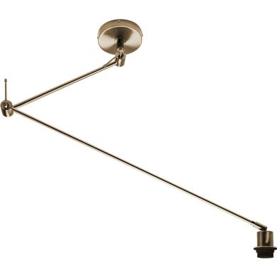 Lámpara de Techo HAIA brazo articulado sin pantalla 1xE27 L.13xAn.90xAl.Reg.cm Cuero