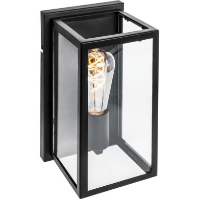 Wall Lamp NICOLAS 1xE27 L.15xW.15,5xH.27cm Black