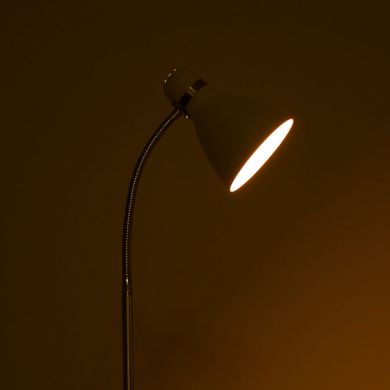 Lámpara de Pie MEGARA 1xE27 Al.155xD.22cm Blanco