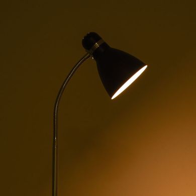 Lámpara de Pie MEGARA 1xE27 Al.155xD.22cm Negro