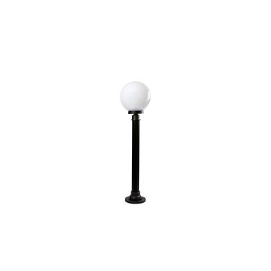 Farola AMBIENTE pequeño IP44 1xE27 Al.100xD.25cm Negro/Blanco