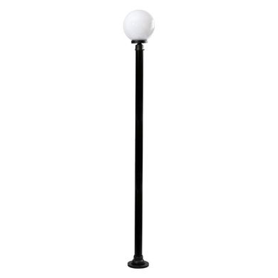 Farola AMBIENTE IP44 1xE27 Al.220xD.25cm Negro/Blanco