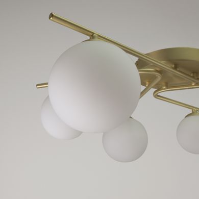 Lámpara de Techo ANALU 6xG9 Al.17xD.60cm Oro/Blanco