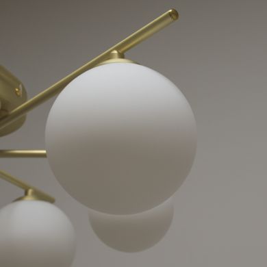 Lámpara de Techo ANALU 6xG9 Al.17xD.60cm Oro/Blanco