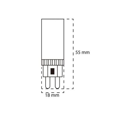 Bombilla G9 PIXY LED 8W CCT por ON/OFF (3000/4000/6400K) 450lm