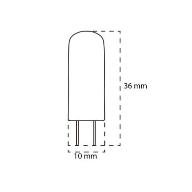 Lâmpada G4 Bi-Pin SILICON LED 12V 3W 3000K 250lm