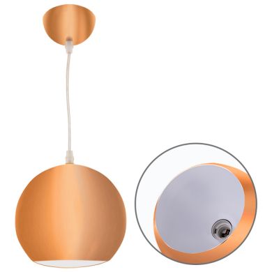 Pendant Light GUIDO 1xE27 H.Reg.xD.19cm Copper