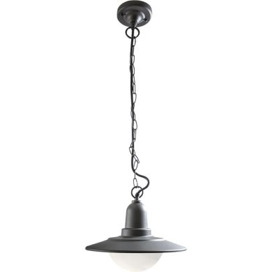 Suspensão TORVA IP44 1xE27 Alt.Reg.xD.30cm Antracite