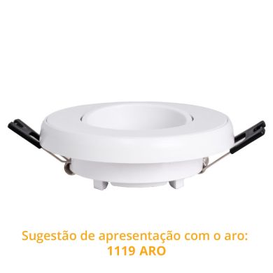 Aro de encastrar ONIRO redondo Alt.2,9xD.9cm Policarbonato (PC) Branco