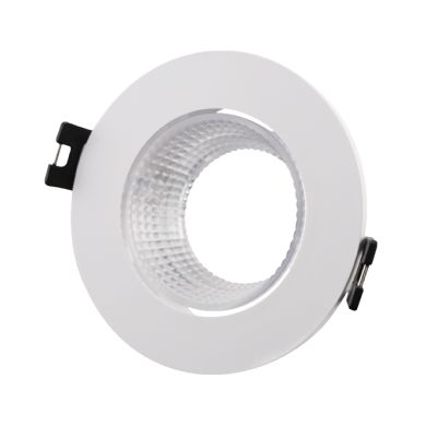 Aro de encastrar ONIRO redondo Alt.3,4xD.9cm policarbonato (PC) branco