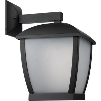 Wall Lamp DRAVE IP44 1xE27 L.17xW.23,5xH.28cm Aluminium+PC Black