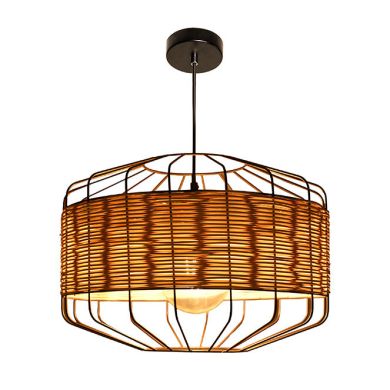 Pendant Light SOLANGE 1xE27 H.Reg.xD.45cm Rattan