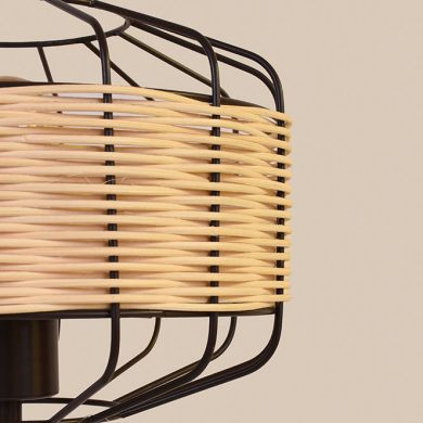 Table lamp SOLANGE D.25xA.45,5cm 1xE27 in Rattan