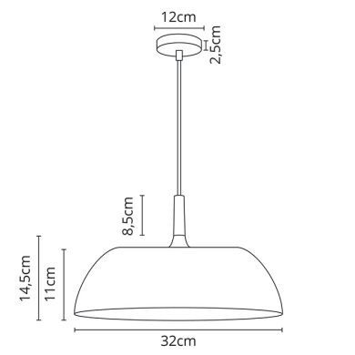 Colgante GIANI 1xE27 Al.Reg.xD.27cm Negro/Oro