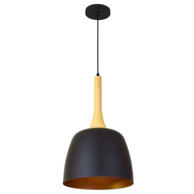 Pendant Light GUGA 1xE27 H.Reg.xD.26cm Black/Gold