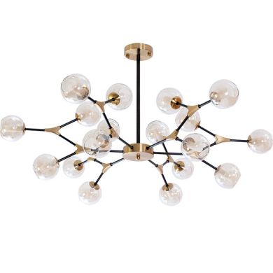 Ceiling Lamp ANYA 18xG9 H.60xD.107cm Black/Bronze