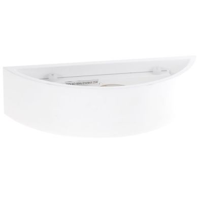 Wall Lamp ELMA 1xE14 W.30xW.10xH.7,5cm in plaster White