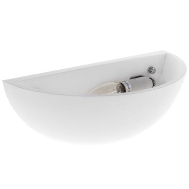 Wall Lamp ELINE 1xE14 W.30xW.15xH.10cm in plaster White