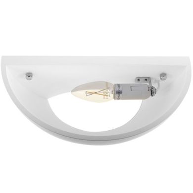 Wall Lamp ELINE 1xE14 W.30xW.15xH.10cm in plaster White