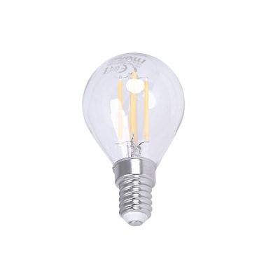 Lâmpada E14 (fino) Esférica CLASSIC LED 4W 2700K 470lm Transparente-A++