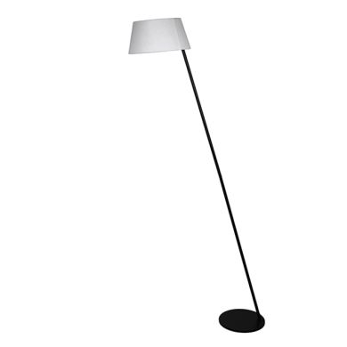 MARIZA floor lamp 1xE27 in black with beige lampshade