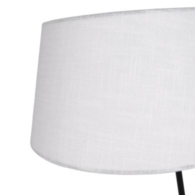 MARIZA floor lamp 1xE27 in black with beige lampshade